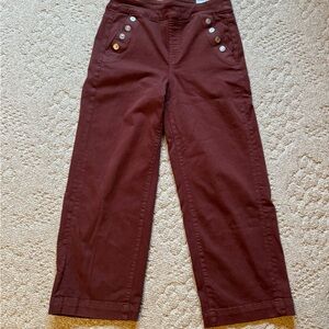 Chico pull on wide leg ankle jeans